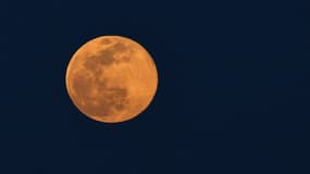 Pleine lune du 7 avril 2020, depuis Las Vegas, aux Etats-Unis