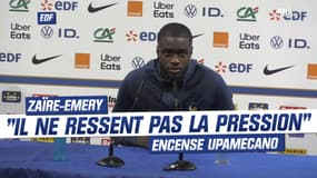Equipe de France : "Zaïre-Emery ne ressent pas la  pression", encense Upamecano