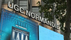 Le cinéma parisien l'UGC Normandie pour sa dernière séance, le 12 juin 2024. 