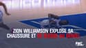 Zion Williamson explose sa chaussure et se blesse au genou