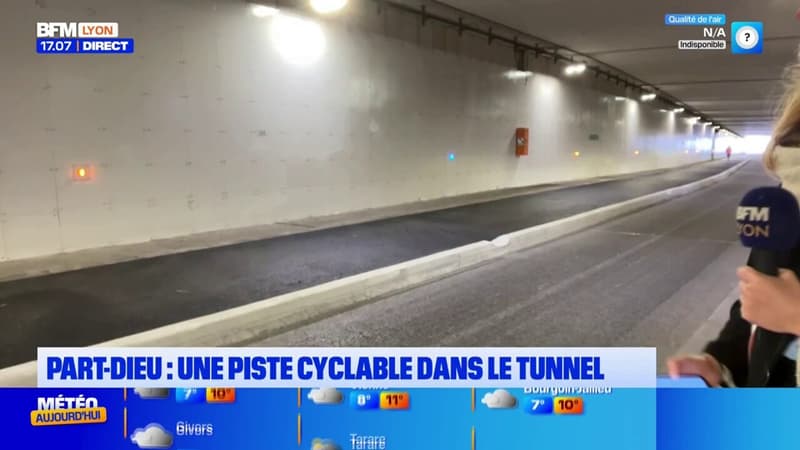 Regarder la vidéo Lyon: bientôt une piste cyclable dans le tunnel de la Part-Dieu