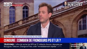 Motion de censure: "Non, ce n'est pas foutu", estime Paul Vannier (LFI)