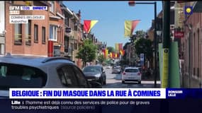 Belgique: fin du port du masque dans la rue à Comines-Warneton