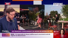 Les Français consomment de moins en moins de vin