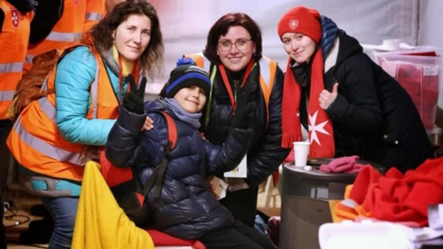 Le petit garçon à son arrivée en Slovaquie 