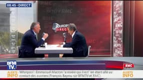 François Bayrou face à Jean-Jacques Bourdin en direct