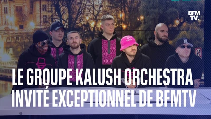 Les vainqueurs ukrainiens de l'Eurovision 2022, Kalush Orchestra, sur BFMTV