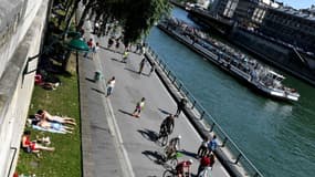 Les quais de Seine à Paris le 6 mai 2018.