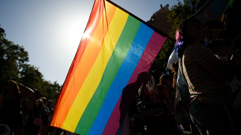 Un drapeau LGBT