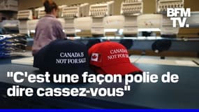 Des casquettes "le Canada n'est pas à vendre" en réponse aux propos de Donald Trump