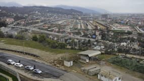 Vue aérienne de la station balnéaire russe de Sotchi (Russie), sur la mer Noire, le 21 janvier 2013. (Photo d'illustration)