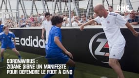 Coronavirus : Zidane signe un manifeste pour défendre le foot à cinq