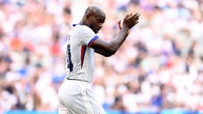Jean-Philippe Mateta avec l'équipe de France le 30 juillet 2024