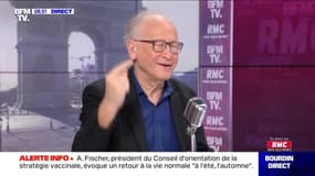 Alain Fischer face à Jean-Jacques Bourdin en direct  - 22/03