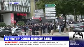 Éric Zemmour a été accueilli par une manifestation antifasciste à Lille