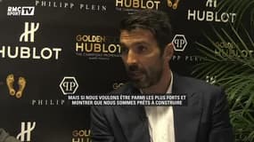 Rencontre avec Gianluigi Buffon avant le match contre Lyon en Ligue des Champions