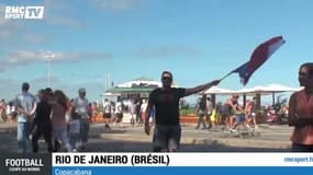 Football / Les Équatoriens affichent leurs couleurs sur Copacabana - 22/06