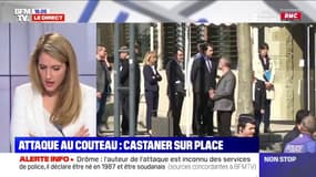 Attaque au couteau: le ministre de l'Intérieur Christophe Castaner est arrivé à Romans-sur-Isère 