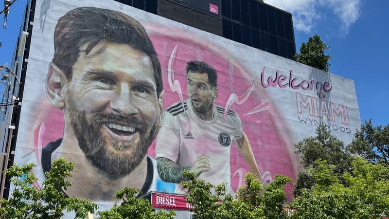 Coupe du monde 2026: &agrave; Miami, Messi s&rsquo;affiche en grand et en peinture sur les murs de la ville