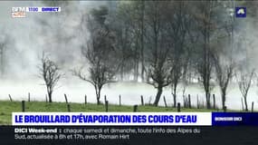 L'image du jour: le brouillard d'évaporation des cours d'eau dans les Hautes-Alpes