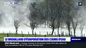 L'image du jour: le brouillard d'évaporation des cours d'eau dans les Hautes-Alpes