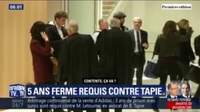 Arbitrage: cinq ans de prison ferme requis contre Bernard Tapie
