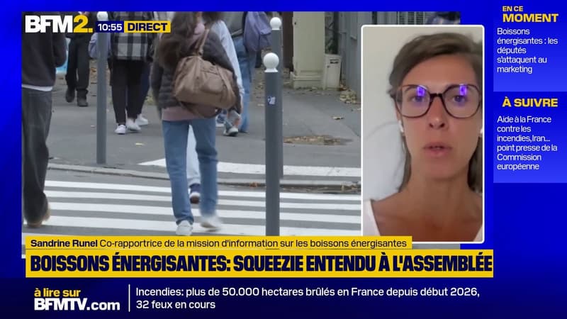 Boissons énergisantes: Sandrine Runel revient sur l'audition de l'influcenceur Squeezie