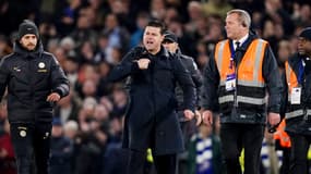 La colère de Mauricio Pochettino après le coup de sifflet final du match entre Chelsea et Manchester City (4-4)