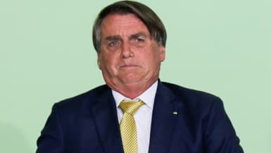 Le président brésilien Jair Bolsonaro, le 3 mars 2022 à Brasilia