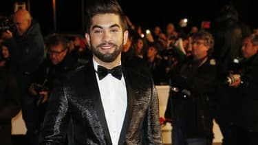 Kendji Girac au Palais des Festivals de Cannes pour les NRJ Music Awards 2014.