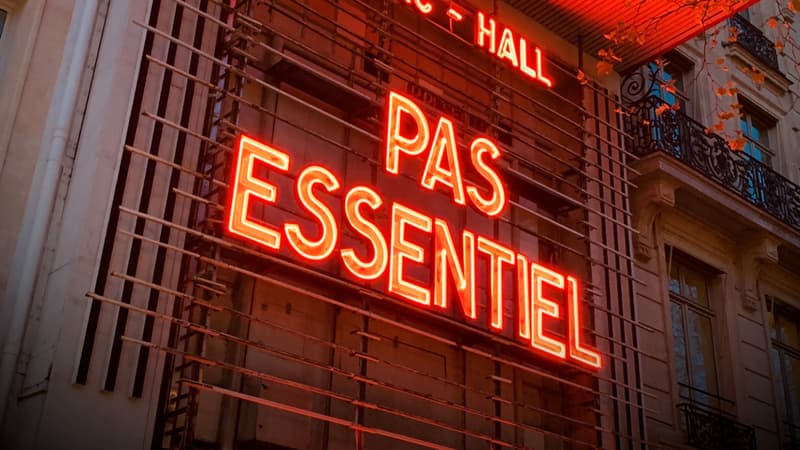 La devanture de L'Olympia ce mardi 8 décembre