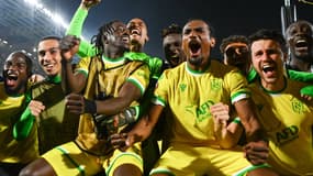 La joie des Nantais après leur succès contre Karabagh en Ligue Europa