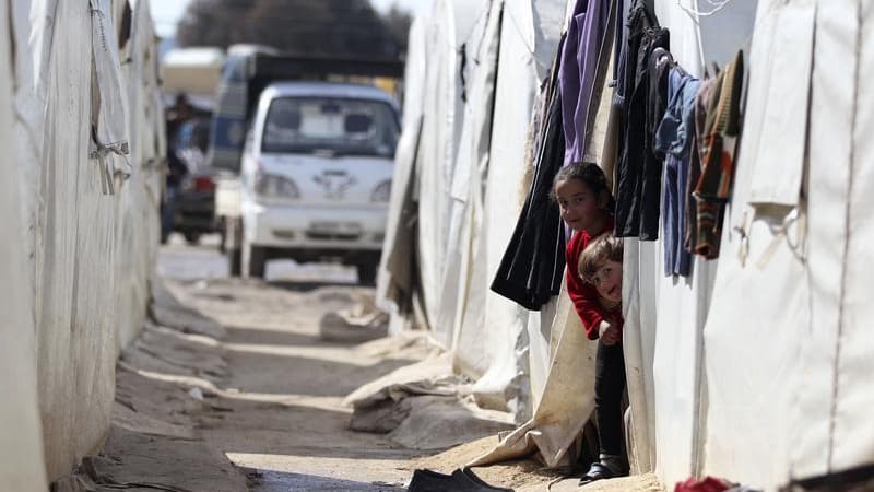 Un camp de réfugiés à Azaz, en Syrie, près de la frontière turque. L'Unicef, le fonds d'aide de l'Onu en faveur des enfants, a prévenu vendredi qu'il serait bientôt à court de ressources financières pour faire face à l'afflux croissant de réfugiés fuyant