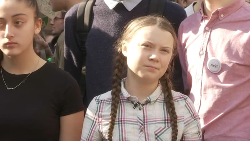 Greta Thunberg ce vendredi à Paris.