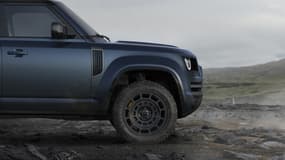 La face avant du dernier Land Rover Defender