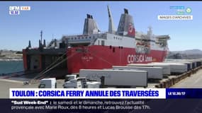 Toulon: Corsica Ferry annule des traversées 