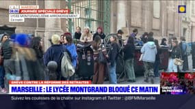 Grève du 15 mars: des élèves bloquent le lycée Montgrand à Marseille