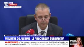 Meurtre de Justine: le procureur annonce l'ouverture d'une information judiciaire pour "viol, séquestration et meurtre"