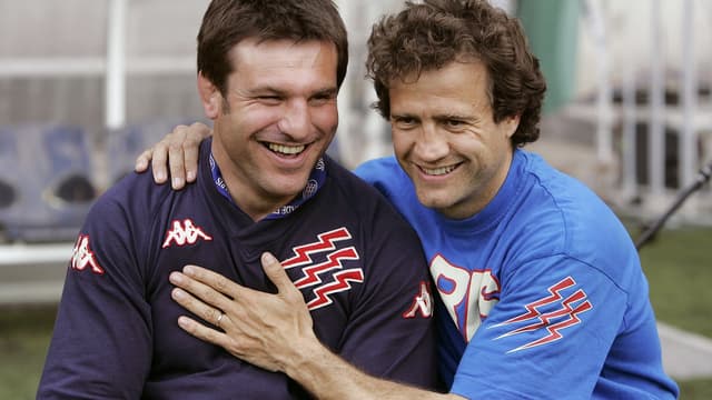 Fabrice Landreau et Fabien Galthié au Stade Français, en 2005