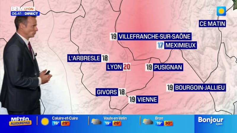 Météo Rhône: de très belles éclaircies et quelques nuages ce lundi, jusqu'à 30°C à Lyon (1/1)