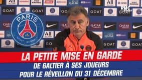 Lens - PSG : La petite mise en garde de Galtier à ses joueurs pour le réveillon du 31 décembre