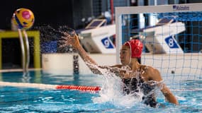 Mia Rycraw, lors d'un entraînement à l'INSEP, le 26 janvier 2024
