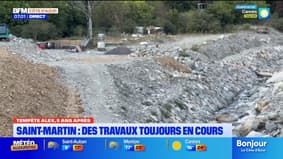 Tempête Alex, 5 ans après : à Saint-Martin-Vésubie, des travaux toujours en cours
