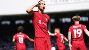 Darwin Nunez après son but avec Liverpool face à Fulham le 6 août 2022