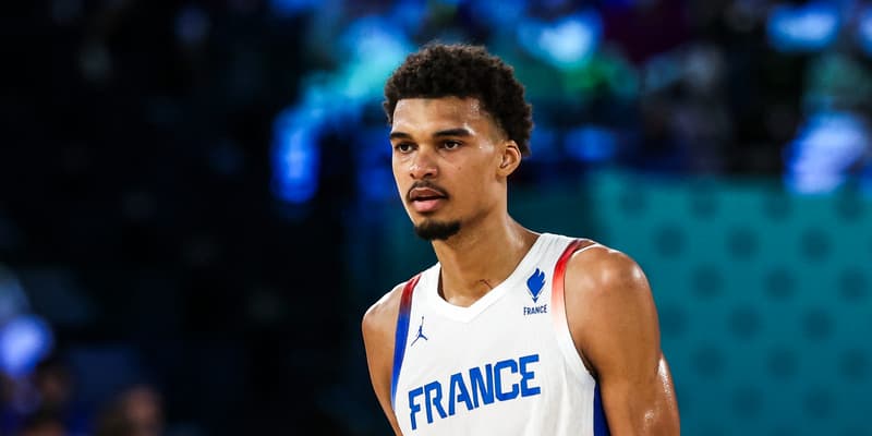 Victor Wembanyama lors de la demi-finale des JO 2024 France-Etats-Unis le 10 août 2024