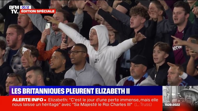 Mort d'Elizabeth II: les supporters de West Ham chantent 