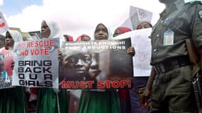 A Lagos, au Nigeria, manifestation de soutien aux jeunes filles enlevées par Boko Haram