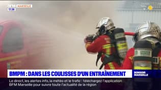 Marseille: dans les coulisses d'un entraînement des marins-pompiers