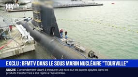 Les équipes de BFMTV à bord du sous-marin nucléaire "Tourville"