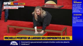 Les empreintes de Michelle Pfeiffer au TCL Chinese Theatre de Los Angeles
